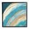 Stupell Industries Blue Wave Rainbow Abstract Blue Beige Arches,12" x 12"